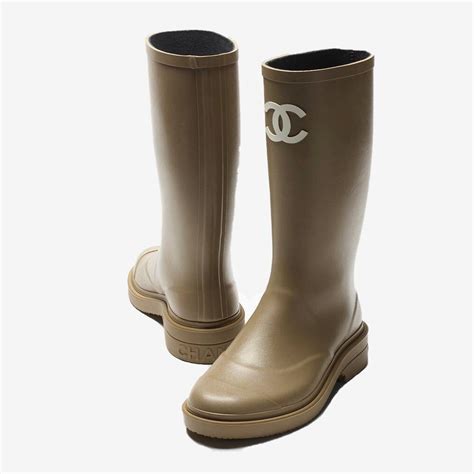 chanel rain boots wellies